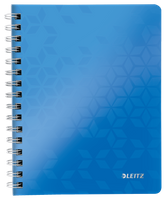 Kołonotatnik Leitz Wow A5/80k kratka niebieski