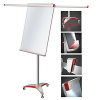 FLIPCHART 2X3 OFFICE PRO RED MOBILNY Z RAMIONAMI