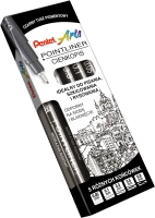 Cienkopisy Pentel PointLiner 0.05|0.1|0.3|0.5|0.8mm czarne