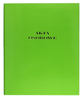 Teczka do akt osobowych Barbara A4/32mm 2R zielona