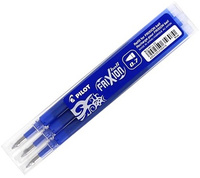 Wkłady wymazywalne Pilot Frixion M 0.7mm niebieskie (3)