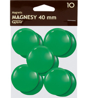 Magnesy do tablic Grand śr.40mm zielone (10)