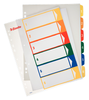 PRZEKŁADKI PP ESSELTE A4 1-6 DO NADRUKU