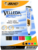 Markery do tablic BiC Velleda 1701 4 kolory