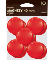 Magnesy do tablic Grand śr.40mm czerwone (10)