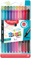 CIENKOPISY MAPED GRAPH'PEPS DECO0,4mm 20 KOLORÓW