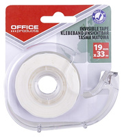 Taśma biurowa OFFICE PRODUCTS, 19mm, 33m, dyspenser, matowa