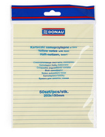 Karteczki Donau 203x150mm w linie żółte (50)