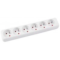 Listwa zasilająca Office Products 5m/6g biała