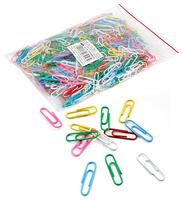 Spinacze okrągłe OFFICE PRODUCTS, 28mm, 500szt., w woreczku, mix kolorów