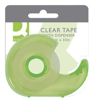 Taśma biurowa Q-Connect 19mm/33m z podajnikiem