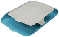 Półka na dokumenty Leitz Cosy A4 z organizerem niebieska