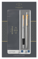 Pióro wieczne i długopis Parker Jotter Stainless Steel GT