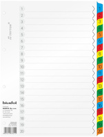 Przekładki kartonowe Biurfol A4 1-20 numeryczne