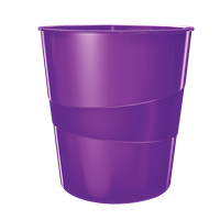 Kosz na śmieci Leitz Wow 15L fioletowy