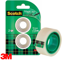 Taśma biurowa Scotch Magic 19mm/7.5m matowa (2)