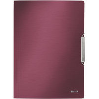 TECZKA Z GUMKĄ LEITZ STYLE 15mm CZERWONA