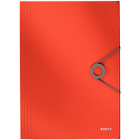 TECZKA Z GUMKĄ LEITZ SOLID 15mm CZERWONA