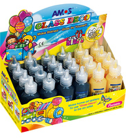 Farby witrażowe Amos Glass Deco 22ml złota i czarna (8+16)