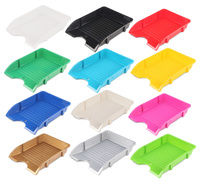 Szufladka na biurko DONAU, niełamliwa, PP, A4, transparentny biały