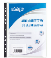 Album ofertowy wpinany Strigo A4 20k transparentny