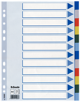 PRZEKŁADKI PP ESSELTE A4 INDEX 12 KOLORÓW