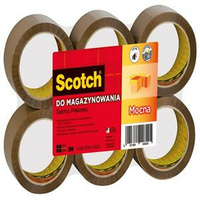 TAŚMA PAKOWA SCOTCH 50mm/66m AKRYL BRĄZOWA (6)