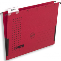 TECZKA ZAWIESZANA ELBA A4 Z BOKAMI CZERWONA