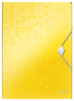 Teczka PP z gumką Leitz Wow A4/15mm żółta