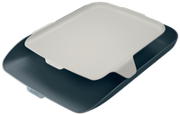 Półka na dokumenty Leitz Cosy A4 z organizerem szara