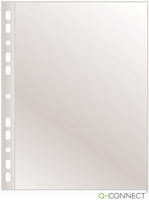 Koszulki Q-Connect A4/40µm poszerzane groszkowe (100)