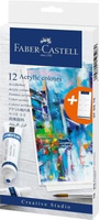 Farby akrylowe Faber-Castell Creative Studio 12 kolorów