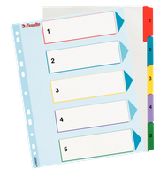 PRZEKŁADKI MYLAR ESSELTE A4 1-5