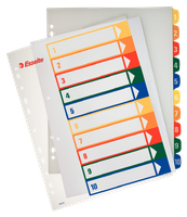 PRZEKŁADKI PP ESSELTE A4 1-10 DO NADRUKU