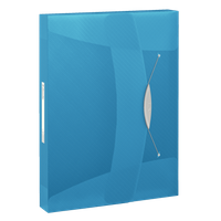 TECZKA Z GUMKĄ ESSELTE VIVIDA A4/40mm NIEBIESKA