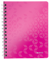 Kołonotatnik Leitz Wow A5/80k kratka różowy