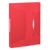 TECZKA Z GUMKĄ ESSELTE VIVIDA A4/40mm CZERWONA