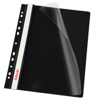 SKOROSZYT WPINANY ESSELTE A4 PP CZARNY (10)