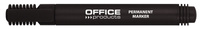 Marker permanentny Office Products 1-3mm okragły czarny