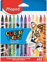 Flamastry Maped Color'Peps Animals 12 kolorów