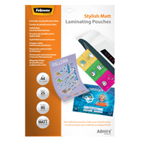 Folia laminacyjna Fellowes A4/80µm matowa (25)