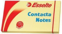 KARTECZKI ESSELTE 75x125mm ŻÓŁTE (100)