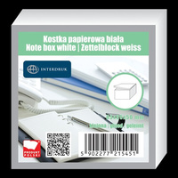 KOSTKA PAPIEROWA 85x85x50mm KLEJONA BIAŁA