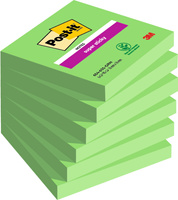 KARTECZKI POST-IT SUPER STICKY 76x76mm ZIELONE (6x90)
