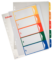 PRZEKŁADKI PP ESSELTE A4 1-5 DO NADRUKU
