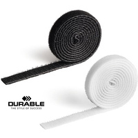 Taśma do kabli Durable Cavoline Grip 10mm/1m biała