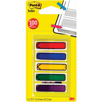 Zakładki Post-it 11.9x43.2mm strzałka 5 kolorów (5x20)