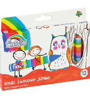 KREDKI ŚWIECOWE FIORELLO JUMBO 12 KOLORÓW