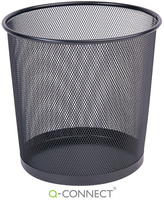 Kosz na śmieci Q-Connect 12L metalowy czarny