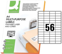 Etykiety Q-Connect A4 52.5x21.2mm białe (100)
